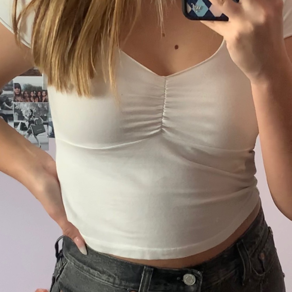 Brandy Melville white Gina top